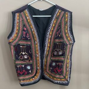 Colorful Embroidered Vest